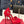 DC 24 Rhinestone Sandals Red Sheepskins & Cowhide 304707