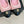 Chanel 25 Ballet Flat 50mm Pink Black Woven Lambskin 473052