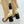 CC Classic Long Boots Block Heel 90mm Gold Metalic Calfskin 465393