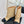 Chanel 25 Large Chain Flat-solved Boot Beige Black Lambskin 465421