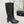 Chanel Double C Colorblock Heel Long Boot Black Sheepskin 465419