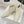 The Row 2025 Square Toe Kitten Heel Ankle Boot Cream Sheepskin 572053