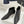 The Row 2025 Square Toe Kitten Heel Ankle Boot Black Sheepskin 572054