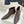 TThe Row 2025 Square Toe Kitten Heel Ankle Boot Dark Brown Sheepskin 572048