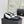 Mocassins à double boucle C en cuir de veau noir et blanc CC 25s 557705