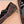 Miu Classic Bow Letter Ballet Flat Dark Brown Suede