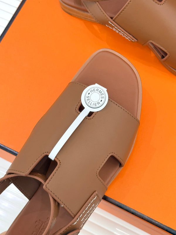 HM Maya Sandales cuir marron 642793