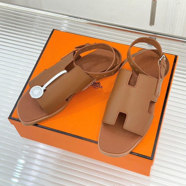 HM Maya Sandales cuir marron 642793