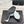 CC Woven Square-Toe Slippers Black White Leather 825775