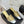 CC Woven Square-Toe Slippers Sliver Gold Metalic Leather 825777