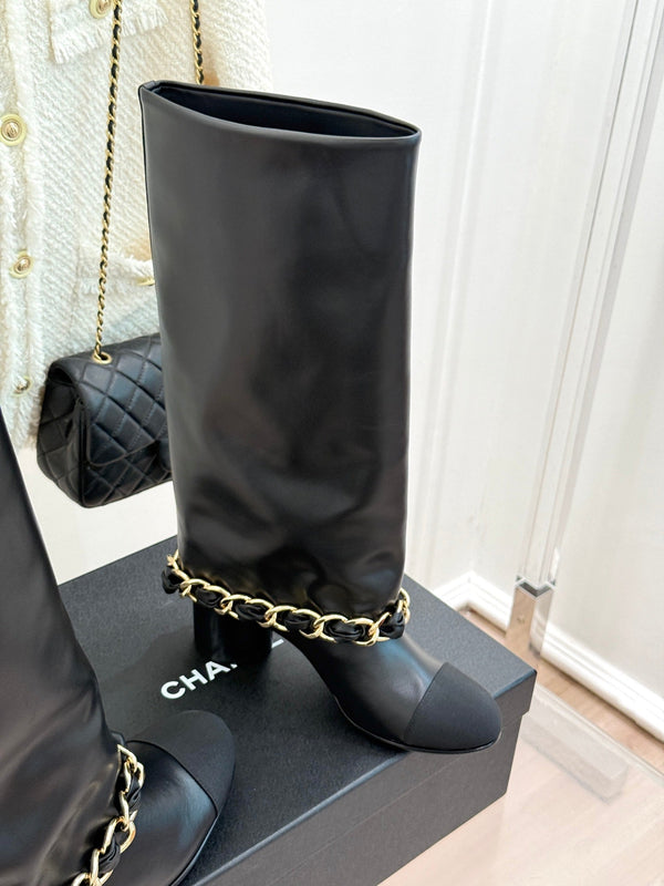CC 26K Trousers Boot Black Leather 904745