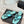 CC 26s Thong Sandal Black Light Blue Lambskin Patent Leather 917801