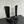 CC High Boots Black Bow Tie Cowhide