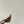 ORANGE GEM-STUDDED SLINGBACK PUMPS IN BRONZE BROWN PATENT CALFSKIN