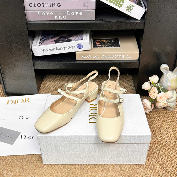 CD 26s Mary Jane Flats Patent Calfskin 157545