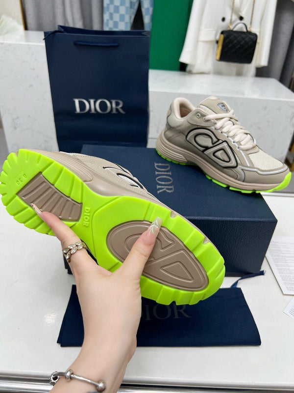 CD B30 SNEAKER KHAKI MESH FABRIC