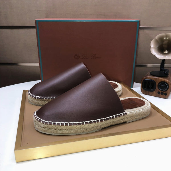 LP SEASIDE WALK MULE CHOCOLATE CALFSKIN