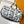 LVx N&PW Keepall Bandoulière 50 Black White Cowhide