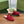 HORSEBIT MULE IN CHERRY RED SUEDE