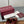 GG D-Shaped Sandals Burgundy Sheepskin Canvas 646461