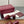 GG D-Shaped Sandals 5.5cm Burgundy Suede Sheepskin 646474