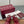 GG Horsebit Thong Flat Sandals Burgundy Sheepskin Canvas 646466