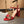 GG Marmont Ankle Strap Sandal 8cm Red Sheepskin 342565