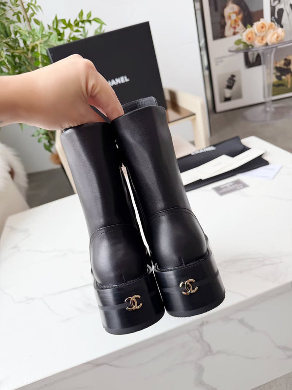 Bottine CC 26s en cuir noir