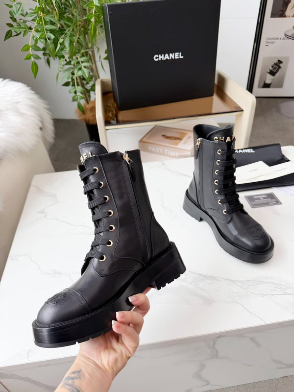 Bottine CC 26s en cuir noir