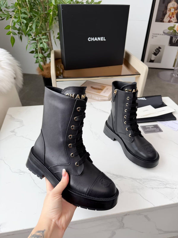 Bottine CC 26s en cuir noir