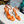 Prad 26s Ankle Strap Sandals Stiletto Heel 80mm In Orange Satin
