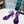 Prad 26s Ankle Strap Sandals Stiletto Heel 80mm In Deep Purple Satin