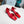 Prad 26s Ankle Strap Pumps 40mm In Red Patent Calfskin Triangle Logo
