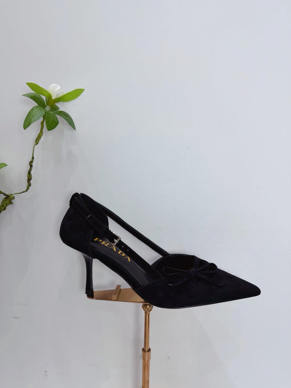 PRA 26SS Escarpins 75 Daim Noir 592349