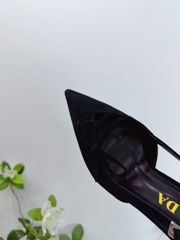 PRA 26SS Escarpins 75 Daim Noir 592349