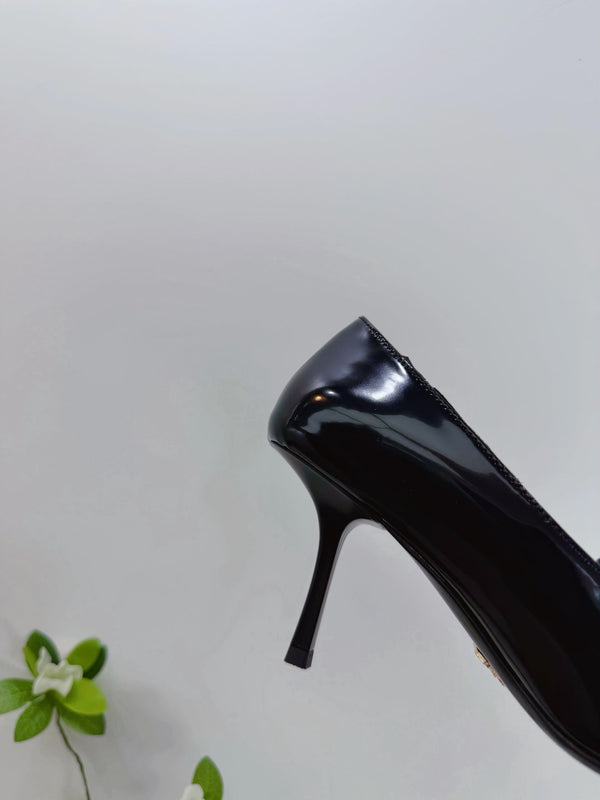 PRA 26SS Escarpins à talons hauts 75 Cuir verni noir 592352