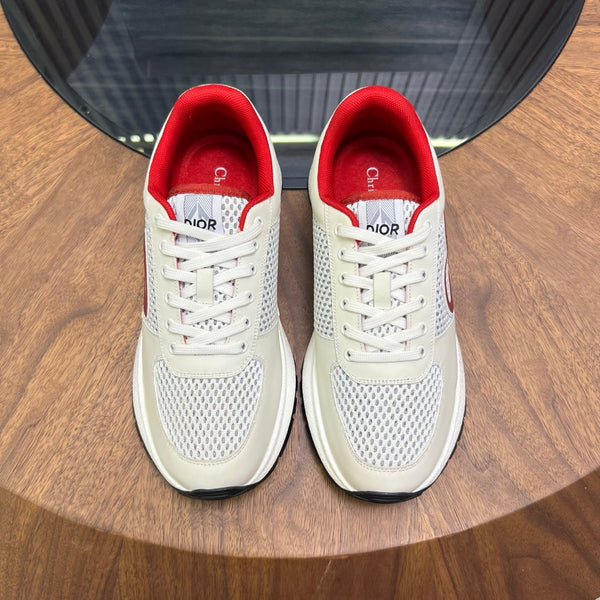 CD Sneaker White Red Mesh Cowhide 750363