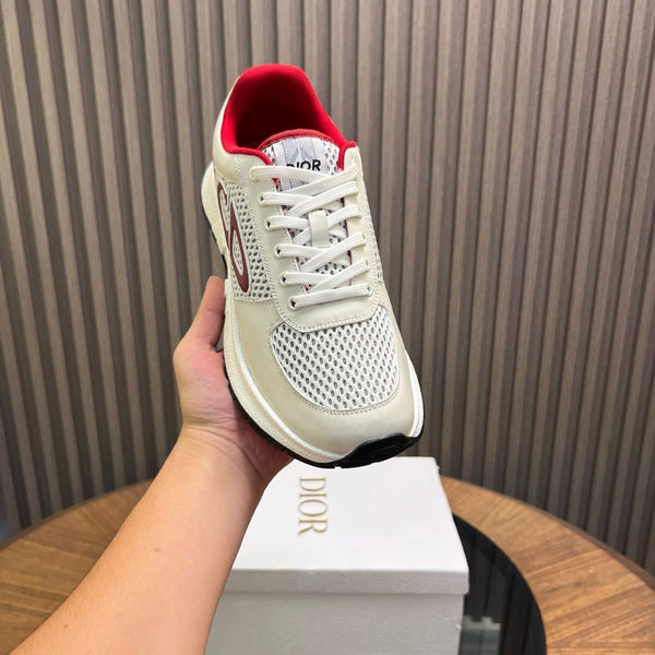 CD Sneaker White Red Mesh Cowhide 750363