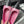 CC 26s Ballerine Cuir Noir Rose 681963