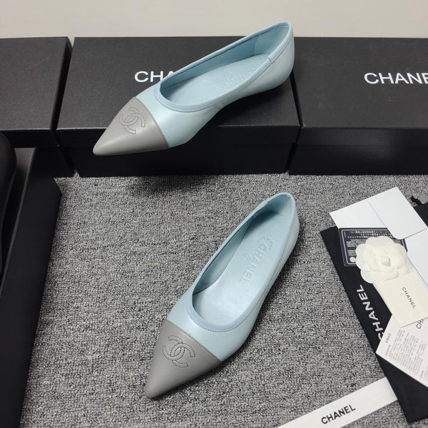 CC 26s Ballet Flat Grey Blue Leather 681970