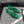 CC 26s Slingback 6.5cm Green Mesh Fabric Sheepskin 681993