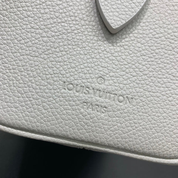 LV Speedy Bandouliere 20 Brume Grigio Monogram Empreinte Pelle 205495