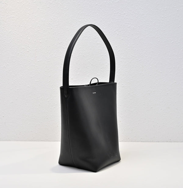 The Row N/S Park Tote 30cm Black Leather