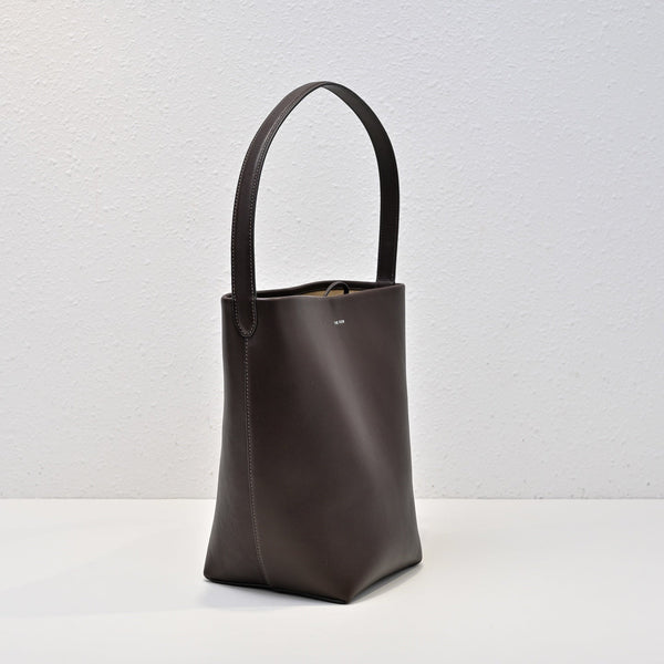 The Row N/S Park Tote 30cm Chocolate Leather
