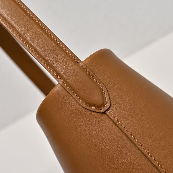 The Row N/S Park Tote 30cm Brown Leather