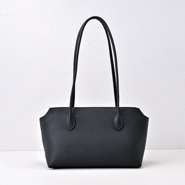 The Row Terasse Shoulder Bag 32cm Black Calfskin