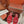 Summer Charms Sandals in Red Suede Maroon Lambskin