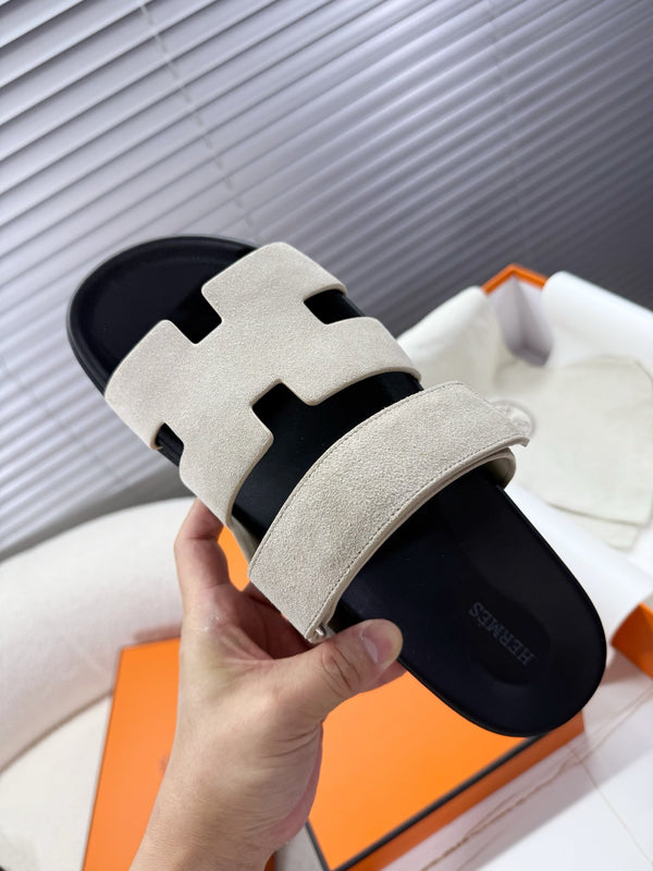 HM Chypre Sandal Beige Grey Suede 205486
