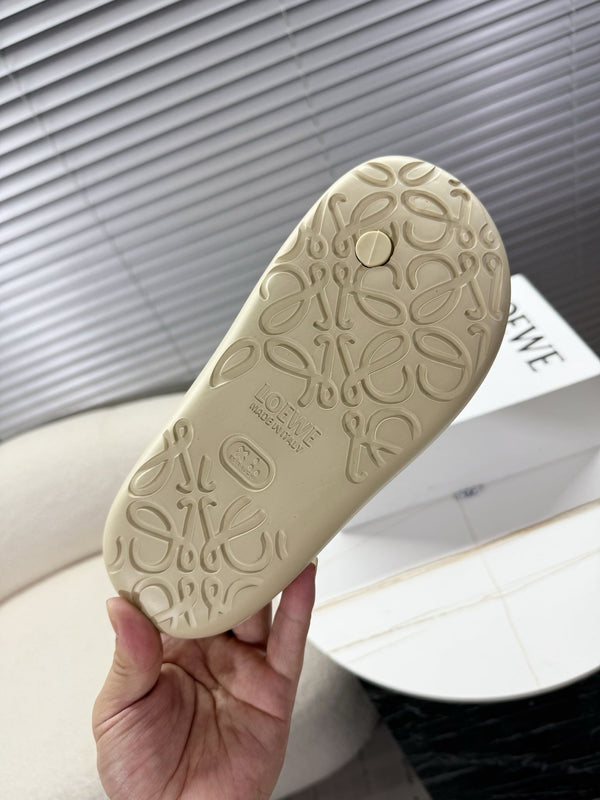 Loewe Foam Slide Beige Gomma