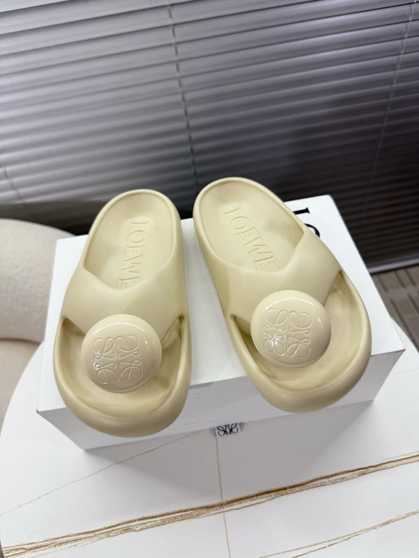 Loewe Foam Slide Beige Gomma